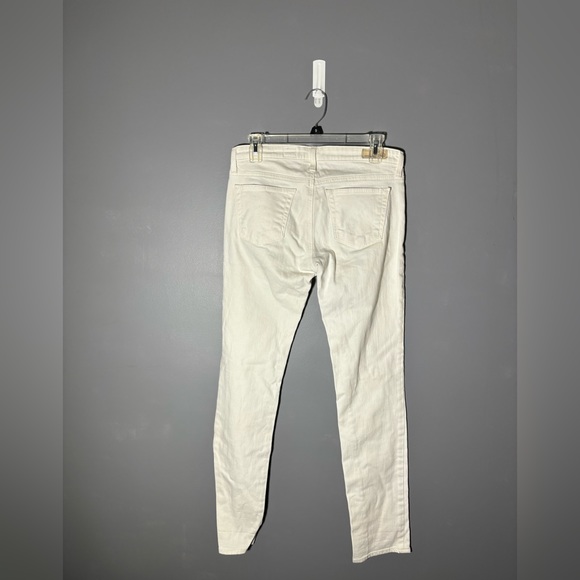 Ag Adriano Goldschmied The Stevie Slim Straight White Jeans Size 28 - Picture 3 of 6